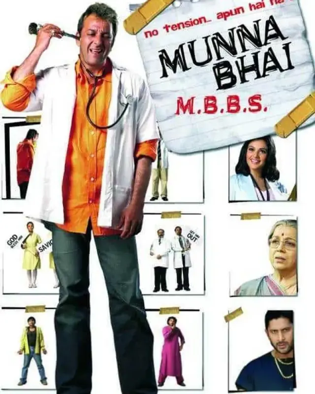 فیلم مونا قلدره و محبت جادویی (Munna Bhai M.B.B.S.) پوستر