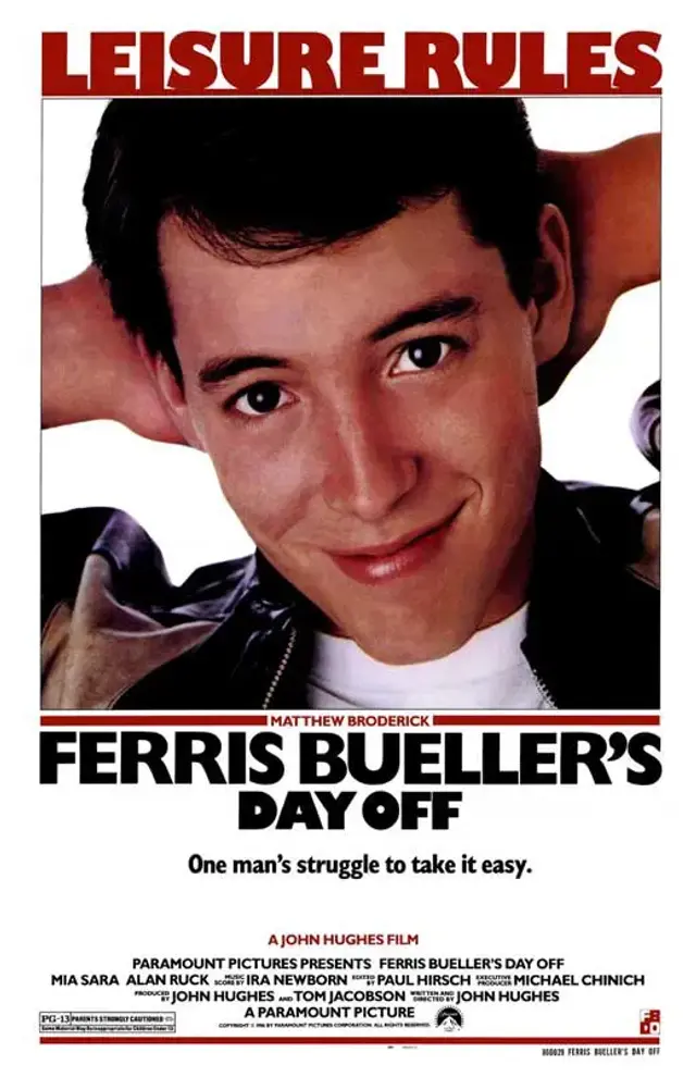 فیلم مرخصی فریس بولر (Ferris Bueller's Day Off) پوستر