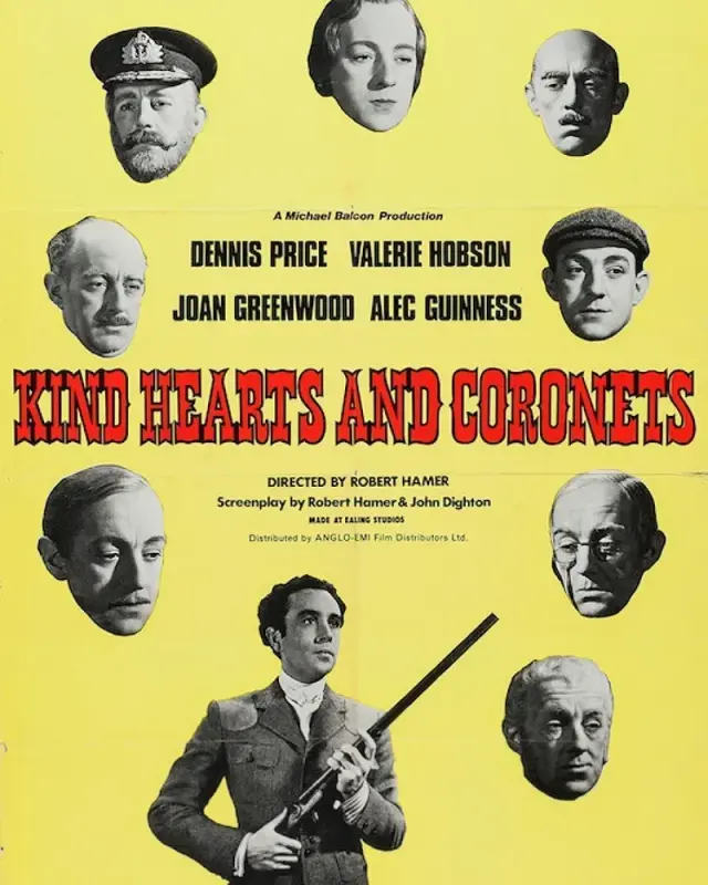 فیلم قلب های مهربان و نیم تاج ها (Kind Hearts and Coronets) پوستر
