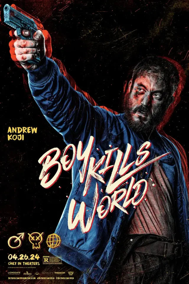 فیلم پسر جهان را میکشد (Boy Kills World) پوستر