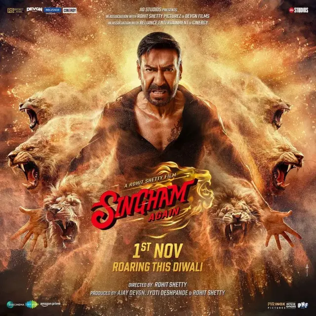 فیلم دوباره سینگهام (Singham Again) پوستر