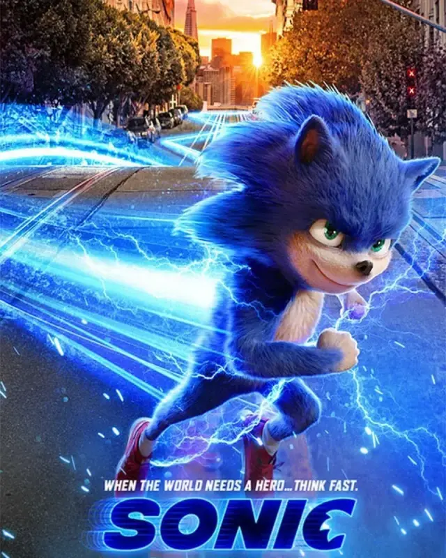 فیلم سونیک خارپشت (Sonic the Hedgehog) پوستر