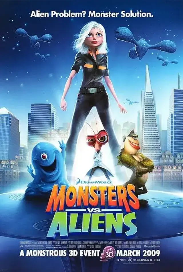 انیمیشن هیولاها علیه بیگانگان (Monsters vs. Aliens) پوستر