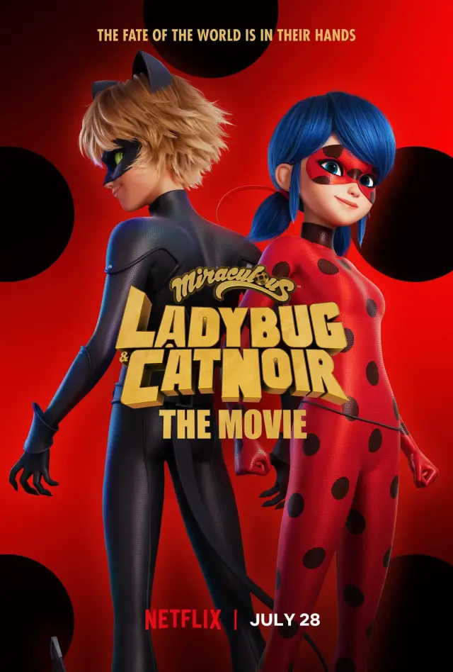 انیمیشن دختر کفشدوزکی و پسر گربه‌ای: فیلم (Miraculous: Ladybug & Cat Noir, the Movie) پوستر