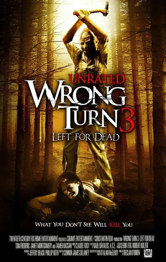 فیلم پیچ اشتباه 3: تنها در برابر مرگ (Wrong Turn 3: Left for Dead) پوستر